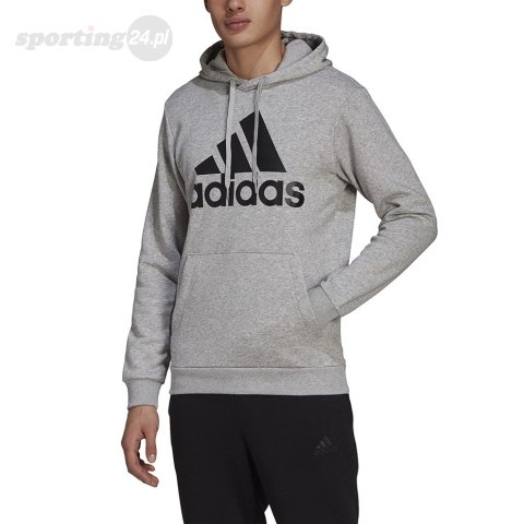 Bluza męska adidas M BL FL HD szara GK9577 Adidas Bluza męska adidas M BL FL HD szara GK9577 Adidas