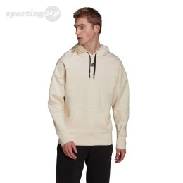 Bluza męska adidas Studio Lounge Fleece Hoodie beżowa HB0483 Adidas