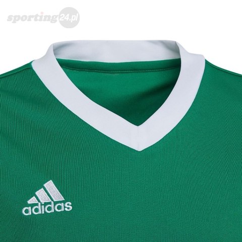 Koszulka dla dzieci adidas Entrada 22 Jersey zielona HI2126 Adidas teamwear Koszulka dla dzieci adidas Entrada 22 Jersey zielona HI2126 Adidas teamwear