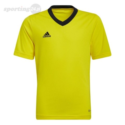 Koszulka dla dzieci adidas Entrada 22 Jersey żółta HI2127 Adidas teamwear Koszulka dla dzieci adidas Entrada 22 Jersey żółta HI2127 Adidas teamwear
