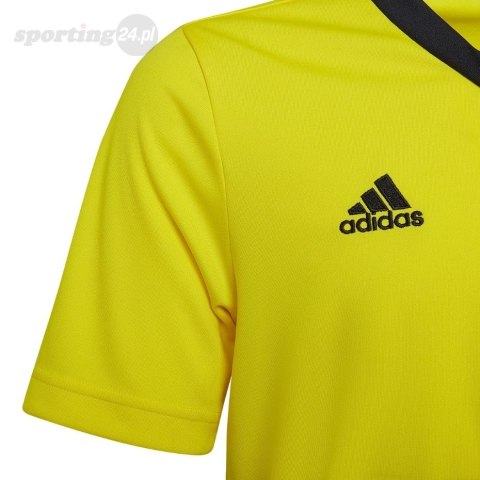 Koszulka dla dzieci adidas Entrada 22 Jersey żółta HI2127 Adidas teamwear Koszulka dla dzieci adidas Entrada 22 Jersey żółta HI2127 Adidas teamwear