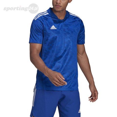 Koszulka męska adidas Condivo 21 Primeblue Jersey niebieska GF3357 Adidas teamwear Koszulka męska adidas Condivo 21 Primeblue Jersey niebieska GF3357 Adidas teamwear