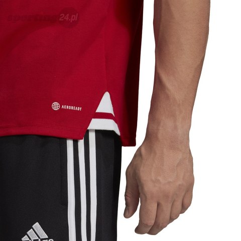 Koszulka męska adidas Condivo 22 Polo czerwona H44107 Adidas teamwear Koszulka męska adidas Condivo 22 Polo czerwona H44107 Adidas teamwear