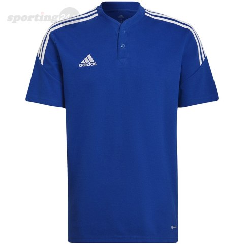 Koszulka męska adidas Condivo 22 Polo niebieska HG6307 Adidas teamwear Koszulka męska adidas Condivo 22 Polo niebieska HG6307 Adidas teamwear