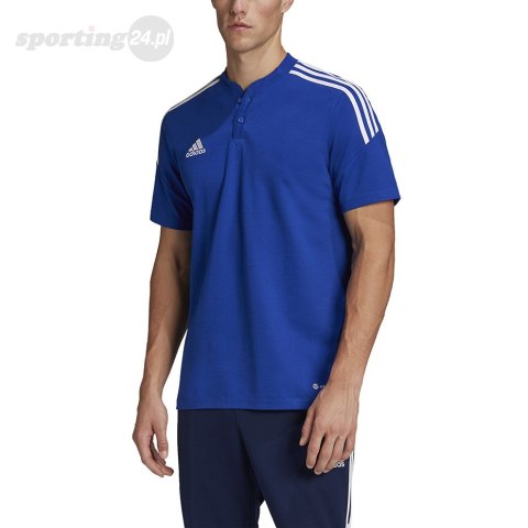 Koszulka męska adidas Condivo 22 Polo niebieska HG6307 Adidas teamwear Koszulka męska adidas Condivo 22 Polo niebieska HG6307 Adidas teamwear