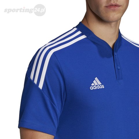 Koszulka męska adidas Condivo 22 Polo niebieska HG6307 Adidas teamwear Koszulka męska adidas Condivo 22 Polo niebieska HG6307 Adidas teamwear