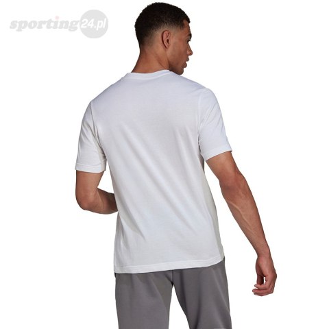 Koszulka męska adidas Entrada 22 Tee biała HC0452 Adidas teamwear Koszulka męska adidas Entrada 22 Tee biała HC0452 Adidas teamwear