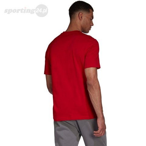 Koszulka męska adidas Entrada 22 Tee czerwona HC0451 Adidas teamwear Koszulka męska adidas Entrada 22 Tee czerwona HC0451 Adidas teamwear