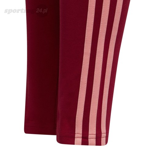 Legginsy dla dzieci adidas Essentials 3-Stripes Leggings czerwone HE1997 Adidas Legginsy dla dzieci adidas Essentials 3-Stripes Leggings czerwone HE1997 Adidas