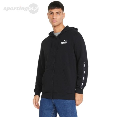 Bluza męska Puma ESS+ Tape Full-Zip Hoodie TR czarna 848768 01 Puma Bluza męska Puma ESS+ Tape Full-Zip Hoodie TR czarna 848768 01 Puma