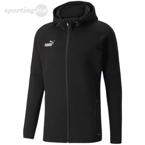 Bluza męska Puma teamFINAL Casuals Hooded Jkt czarna 657383 03 Puma Bluza męska Puma teamFINAL Casuals Hooded Jkt czarna 657383 03 Puma