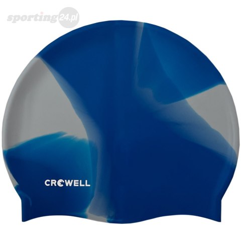 Czepek pływacki silikonowy Crowell Multi Flame niebiesko-szary kol.19 Crowell Czepek pływacki silikonowy Crowell Multi Flame niebiesko-szary kol.19 Crowell