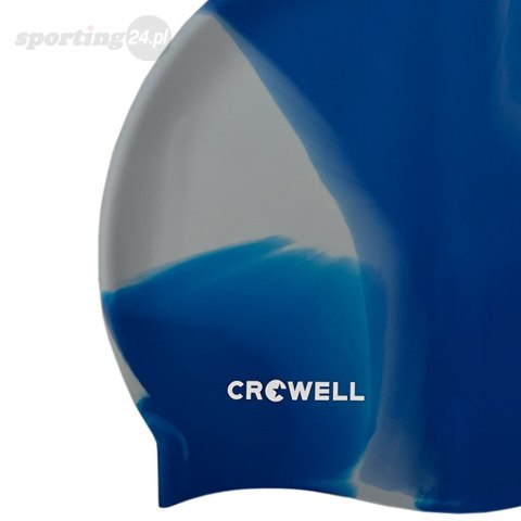 Czepek pływacki silikonowy Crowell Multi Flame niebiesko-szary kol.19 Crowell Czepek pływacki silikonowy Crowell Multi Flame niebiesko-szary kol.19 Crowell