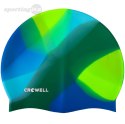 Czepek pływacki silikonowy Crowell Multi Flame zielono-niebieski kol.20 Crowell Czepek pływacki silikonowy Crowell Multi Flame zielono-niebieski kol.20 Crowell