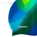 Czepek pływacki silikonowy Crowell Multi Flame zielono-niebieski kol.20 Crowell Czepek pływacki silikonowy Crowell Multi Flame zielono-niebieski kol.20 Crowell