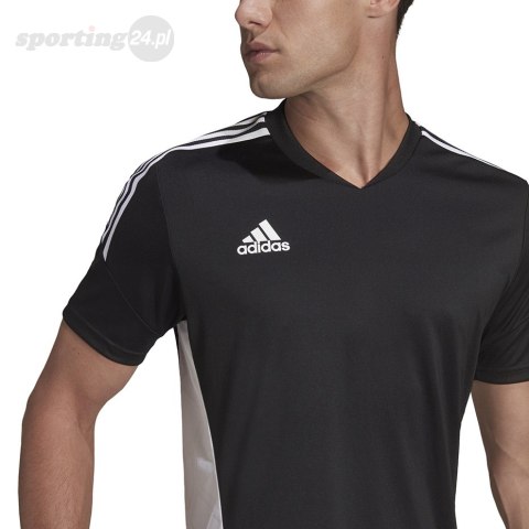 Koszulka męska adidas Condivo 22 Jersey czarna H21254 Adidas teamwear Koszulka męska adidas Condivo 22 Jersey czarna H21254 Adidas teamwear