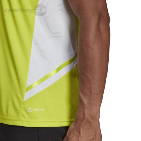 Koszulka męska adidas Condivo 22 Jersey limonkowa HE3058 Adidas teamwear Koszulka męska adidas Condivo 22 Jersey limonkowa HE3058 Adidas teamwear