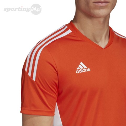 Koszulka męska adidas Condivo 22 Jersey pomarańczowa HE3059 Adidas teamwear Koszulka męska adidas Condivo 22 Jersey pomarańczowa HE3059 Adidas teamwear