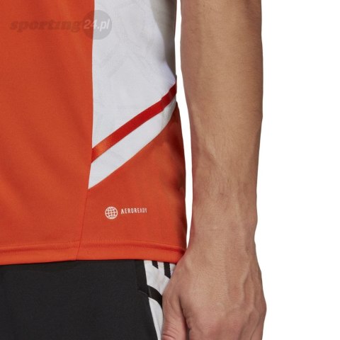 Koszulka męska adidas Condivo 22 Jersey pomarańczowa HE3059 Adidas teamwear Koszulka męska adidas Condivo 22 Jersey pomarańczowa HE3059 Adidas teamwear