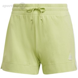 Spodenki damskie adidas Essentials Slim 3-Stripes Shorts zielone HE9361 Adidas