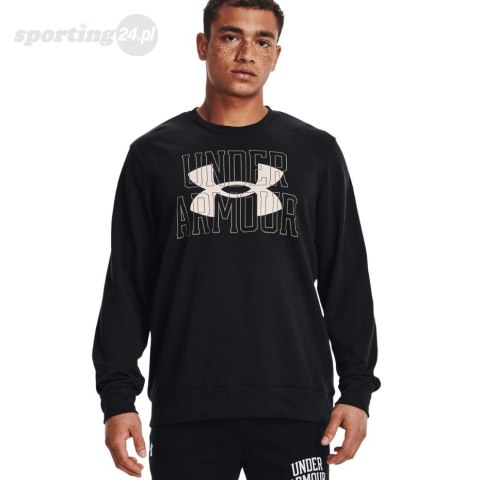 Bluza męska Under Armour UA Rival Terry Logo Crew czarna 1370391 001 Under Armour Bluza męska Under Armour UA Rival Terry Logo Crew czarna 1370391 001 Under Armour