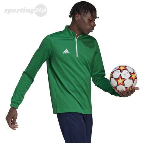 Bluza męska adidas Entrada 22 Training Top zielona HI2129 Adidas teamwear Bluza męska adidas Entrada 22 Training Top zielona HI2129 Adidas teamwear