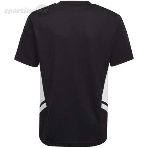 Koszulka dla dzieci adidas Condivo 22 Jersey czarno-biała HA6278 Adidas teamwear Koszulka dla dzieci adidas Condivo 22 Jersey czarno-biała HA6278 Adidas teamwear