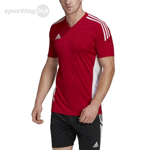 Koszulka męska adidas Condivo 22 Jersey czerwona HA6286 Adidas teamwear Koszulka męska adidas Condivo 22 Jersey czerwona HA6286 Adidas teamwear