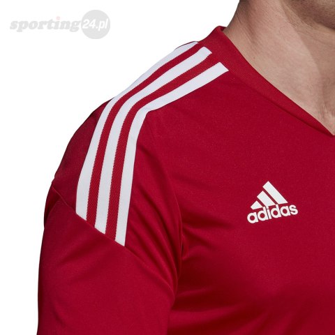 Koszulka męska adidas Condivo 22 Jersey czerwona HA6286 Adidas teamwear Koszulka męska adidas Condivo 22 Jersey czerwona HA6286 Adidas teamwear