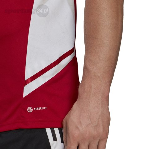 Koszulka męska adidas Condivo 22 Jersey czerwona HA6286 Adidas teamwear Koszulka męska adidas Condivo 22 Jersey czerwona HA6286 Adidas teamwear