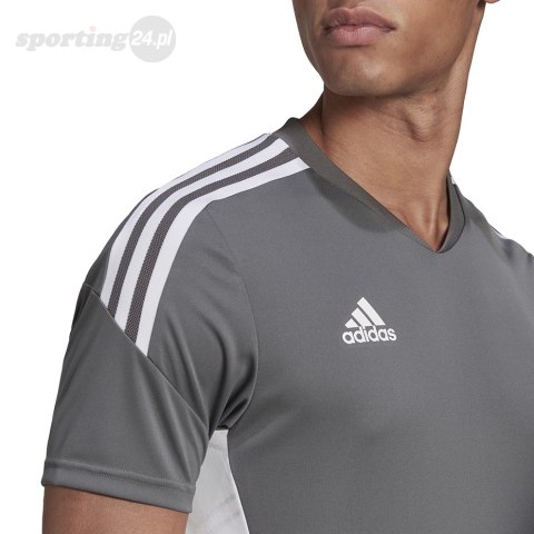 Koszulka męska adidas Condivo 22 Jersey szara HD4726 Adidas teamwear Koszulka męska adidas Condivo 22 Jersey szara HD4726 Adidas teamwear