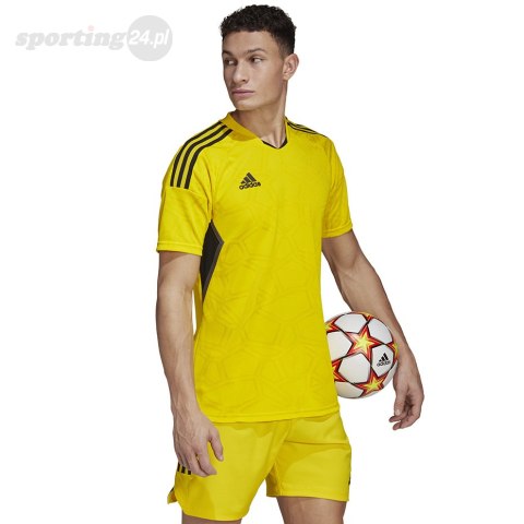 Koszulka męska adidas Condivo 22 Match Day Jersey żółta HA3518 Adidas teamwear Koszulka męska adidas Condivo 22 Match Day Jersey żółta HA3518 Adidas teamwear