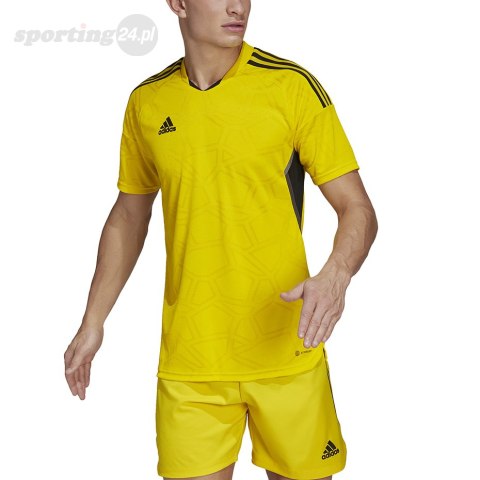 Koszulka męska adidas Condivo 22 Match Day Jersey żółta HA3518 Adidas teamwear Koszulka męska adidas Condivo 22 Match Day Jersey żółta HA3518 Adidas teamwear