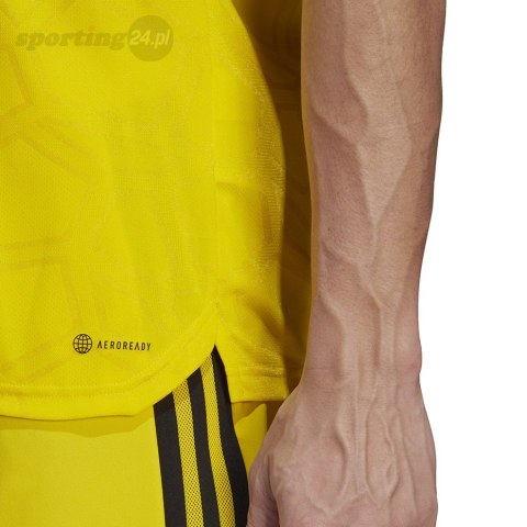 Koszulka męska adidas Condivo 22 Match Day Jersey żółta HA3518 Adidas teamwear Koszulka męska adidas Condivo 22 Match Day Jersey żółta HA3518 Adidas teamwear