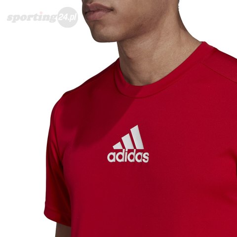 Koszulka męska adidas Primeblue Designed To Move Sport 3-Stripes Tee czerwona GM4318 Adidas Koszulka męska adidas Primeblue Designed To Move Sport 3-Stripes Tee czerwona GM4318 Adidas