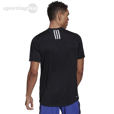 Koszulka męska adidas Primeblue Designed to Move czarna GM2126 Adidas Koszulka męska adidas Primeblue Designed to Move czarna GM2126 Adidas