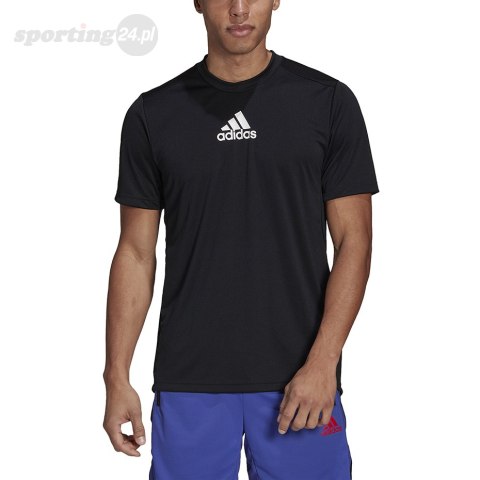 Koszulka męska adidas Primeblue Designed to Move czarna GM2126 Adidas Koszulka męska adidas Primeblue Designed to Move czarna GM2126 Adidas