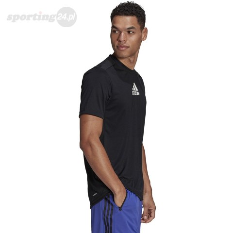 Koszulka męska adidas Primeblue Designed to Move czarna GM2126 Adidas Koszulka męska adidas Primeblue Designed to Move czarna GM2126 Adidas