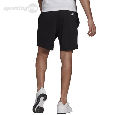 Spodenki męskie adidas AeroReady Essentials Linear Logo Shorts czarne GK9604 Adidas Spodenki męskie adidas AeroReady Essentials Linear Logo Shorts czarne GK9604 Adidas