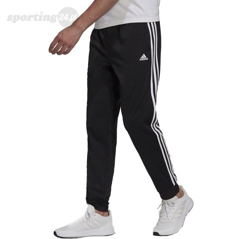 Spodnie męskie adidas Primegreen Essentials Warm-Up Tapered 3-Stripes Track czarne H46105 Adidas Spodnie męskie adidas Primegreen Essentials Warm-Up Tapered 3-Stripes Track czarne H46105 Adidas