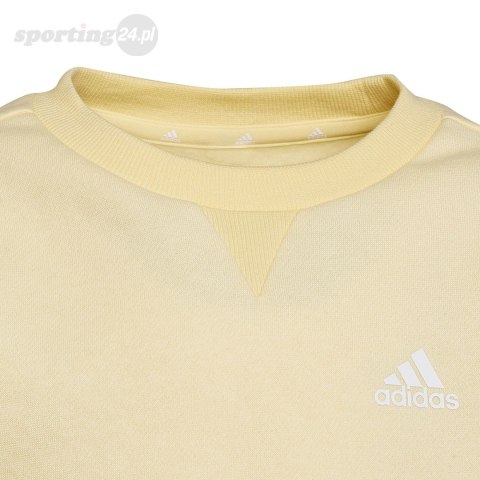 Bluza dla dzieci adidas Essentials 3-Stripes Crewneck żółta HP1273 Adidas Bluza dla dzieci adidas Essentials 3-Stripes Crewneck żółta HP1273 Adidas