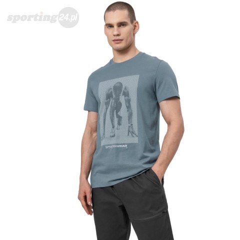 Koszulka męska 4F denim H4Z22 TSM035 32S 4F Koszulka męska 4F denim H4Z22 TSM035 32S 4F
