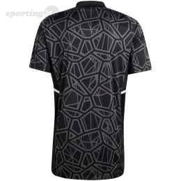 Koszulka męska Condivo 22 Goalkeeper Jersey Short Sleeve czarna HB1619 Adidas teamwear