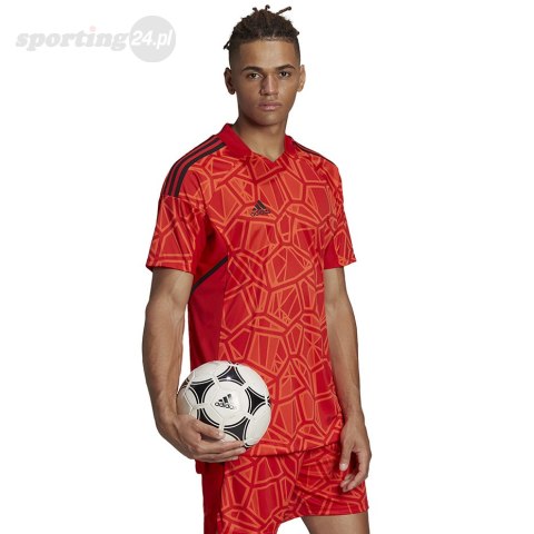 Koszulka męska Condivo 22 Goalkeeper Jersey Short Sleeve czerwona H21238 Adidas teamwear Koszulka męska Condivo 22 Goalkeeper Jersey Short Sleeve czerwona H21238 Adidas teamwear