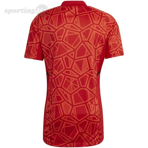 Koszulka męska Condivo 22 Goalkeeper Jersey Short Sleeve czerwona H21238 Adidas teamwear Koszulka męska Condivo 22 Goalkeeper Jersey Short Sleeve czerwona H21238 Adidas teamwear