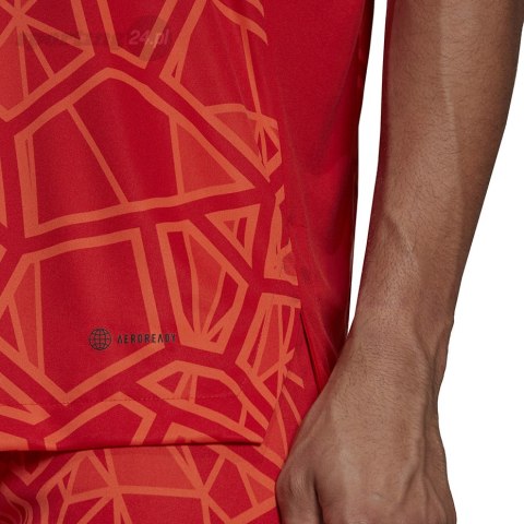 Koszulka męska Condivo 22 Goalkeeper Jersey Short Sleeve czerwona H21238 Adidas teamwear Koszulka męska Condivo 22 Goalkeeper Jersey Short Sleeve czerwona H21238 Adidas teamwear
