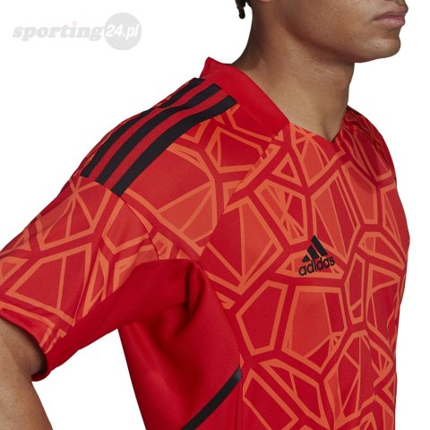 Koszulka męska Condivo 22 Goalkeeper Jersey Short Sleeve czerwona H21238 Adidas teamwear Koszulka męska Condivo 22 Goalkeeper Jersey Short Sleeve czerwona H21238 Adidas teamwear