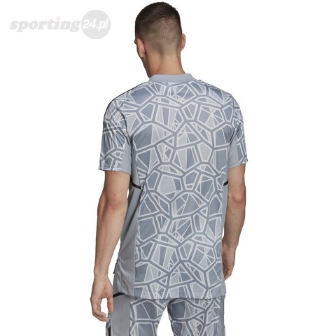 Koszulka męska Condivo 22 Goalkeeper Jersey Short Sleeve szara HB1622 Adidas teamwear Koszulka męska Condivo 22 Goalkeeper Jersey Short Sleeve szara HB1622 Adidas teamwear