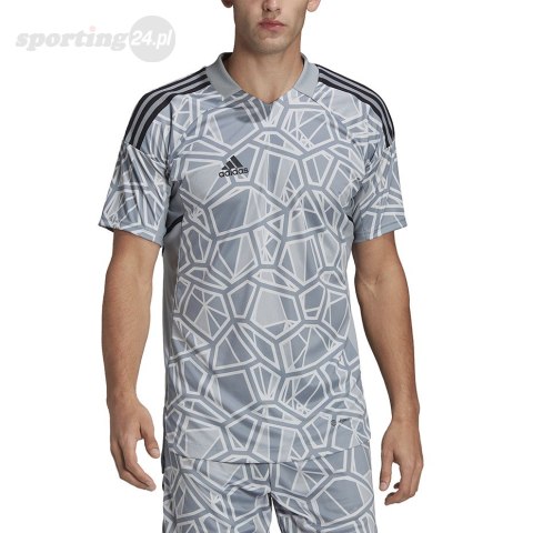 Koszulka męska Condivo 22 Goalkeeper Jersey Short Sleeve szara HB1622 Adidas teamwear Koszulka męska Condivo 22 Goalkeeper Jersey Short Sleeve szara HB1622 Adidas teamwear