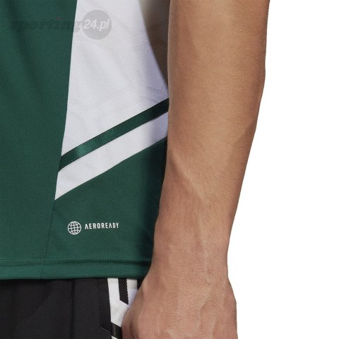 Koszulka męska adidas Condivo 22 Jersey zielona HE3057 Adidas teamwear Koszulka męska adidas Condivo 22 Jersey zielona HE3057 Adidas teamwear
